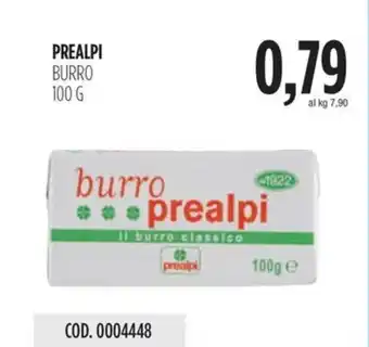 Carico Cash & Carry PREALPI BURRO 100 G offerta