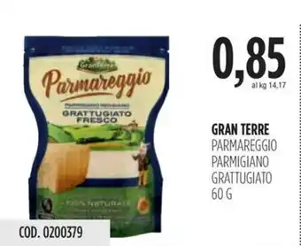 GRAN TERRE PARMAREGGIO PARMIGIANO GRATTUGIATO 60 G