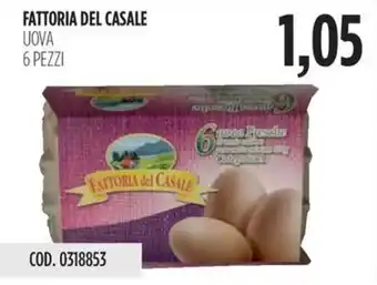 Carico Cash & Carry FATTORIA DEL CASALE UOVA 6 PEZZI offerta
