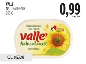 Carico Cash & Carry VALLÈ NATURALMENTE 250 G offerta