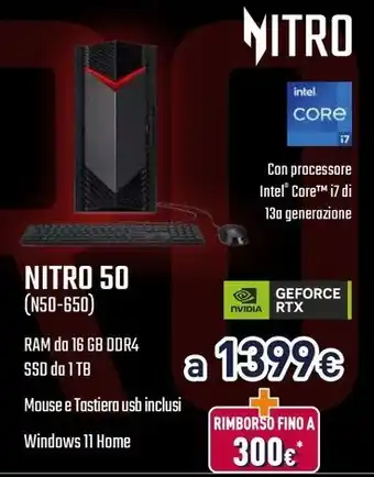 Unieuro NITRO 50 (N50-650) offerta