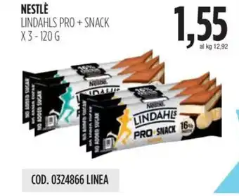 Carico Cash & Carry NESTLE LINDAHLS PRO + SNACK X 3 - 120 G offerta