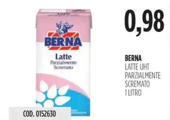 BERNA LATTE UHT PARZIALMENTE SCREMATO 1 LITRO