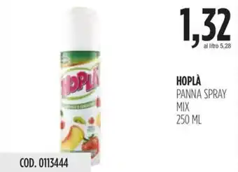 Carico Cash & Carry HOPLÀ PANNA SPRAY MIX 250 ML offerta