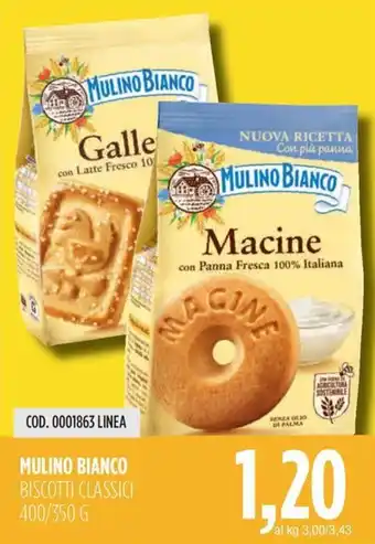 Carico Cash & Carry MULINO BIANCO BISCOTTI CLASSICI 400/350 G offerta