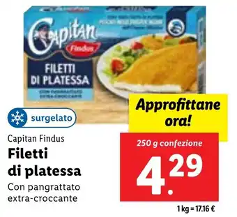 Lidl Capitan Findus Filetti di platessa Con pangrattato extra-croccante offerta