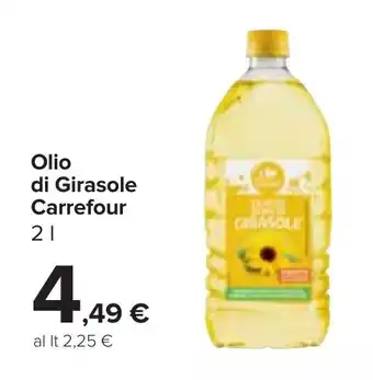 Carrefour Olio di Girasole Carrefour 2 l offerta