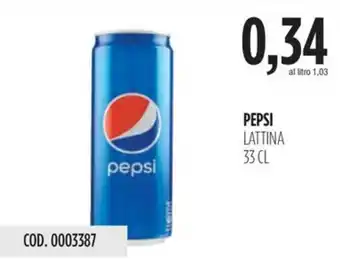 Carico Cash & Carry PEPSI LATTINA 33 CL offerta