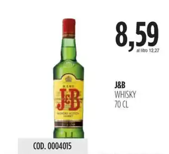 Carico Cash & Carry J&B WHISKY 70 CL offerta