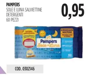 Carico Cash & Carry PAMPERS SOLE E LUNA SALVIETTINE DETERGENTI 60 PEZZI offerta