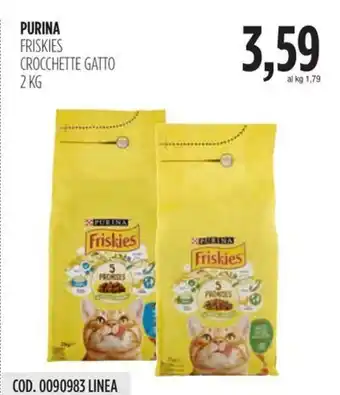 Carico Cash & Carry PURINA FRISKIES CROCCHETTE GATTO 2 KG offerta