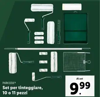 Lidl PARKSIDE Set per tinteggiare, 10 o 11 pezzi offerta