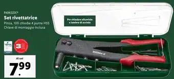 Lidl PARKSIDE Set rivettatrice offerta