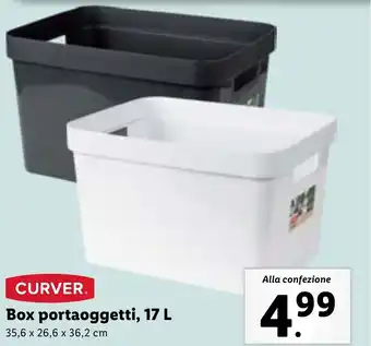 Lidl CURVER Box portaoggetti, 17 L offerta