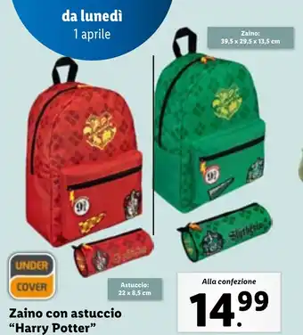 Lidl Zaino con astuccio “Harry Potter” offerta