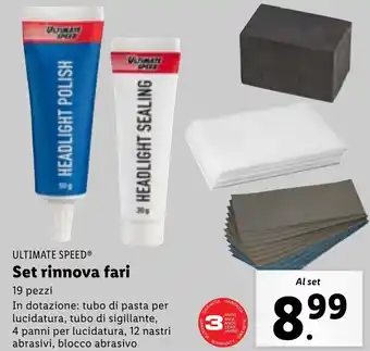 Lidl ULTIMATE SPEED Set rinnova fari offerta