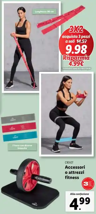 Lidl CRIVIT Accessori o attrezzi fitness offerta
