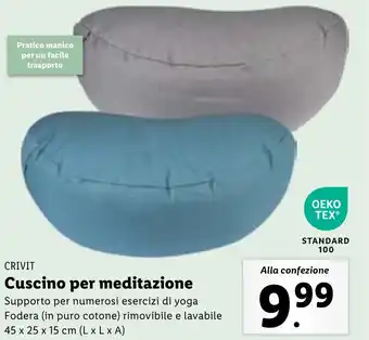 Lidl CRIVIT Cuscino per meditazione offerta