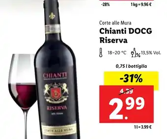Lidl Corte alle Mura Chianti DOCG Riserva offerta