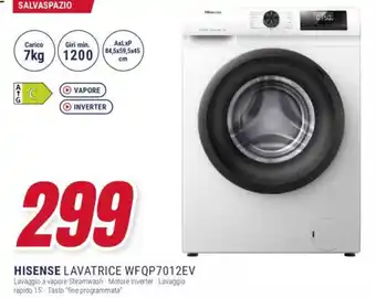 Trony HISENSE LAVATRICE WFQP7012EV offerta