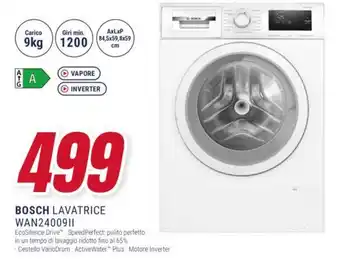 Trony BOSCH LAVATRICE WAN24009II offerta