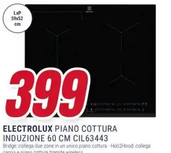Trony ELECTROLUX PIANO COTTURA INDUZIONE 60 CM CIL63443 offerta