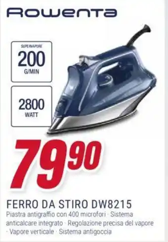 Trony Rowenta FERRO DA STIRO DW8215 offerta