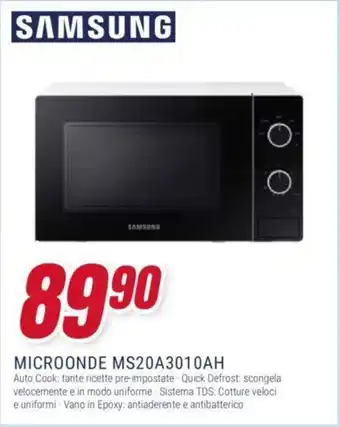Trony SAMSUNG MICROONDE MS20A3010AH offerta