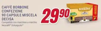 Trony CAFFÈ BORBONE CONFEZIONE 90 CAPSULE MISCELA DECISA offerta