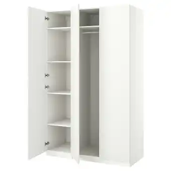 Pax / forsand Combinazione di guardaroba, bianco/bianco, 150x60x236 cm
