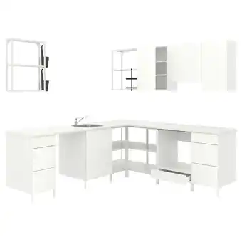 IKEA Enhet Cucina angolare, bianco offerta