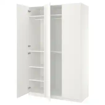 IKEA Pax / forsand Combinazione di guardaroba, bianco/bianco, 150x60x236 cm offerta