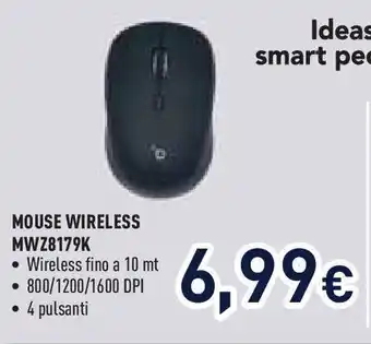 Unieuro MOUSE WIRELESS MWZ8179K offerta