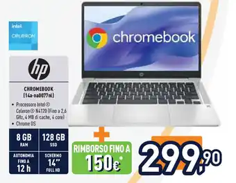 Unieuro hp CHROMEBOOK (14a-na0077nl) offerta