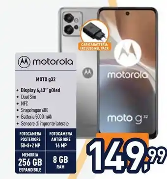 Unieuro Motorola MOTO g32 offerta