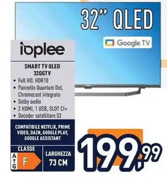 Unieuro ioplee SMART TV QLED 32QGTV offerta