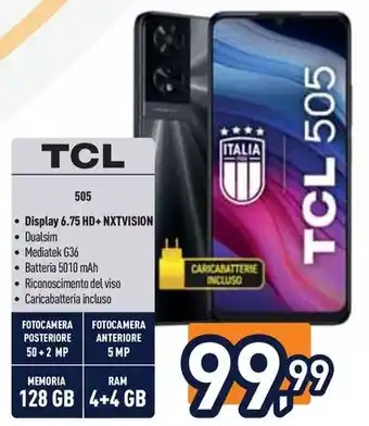 Unieuro TCL 505 offerta