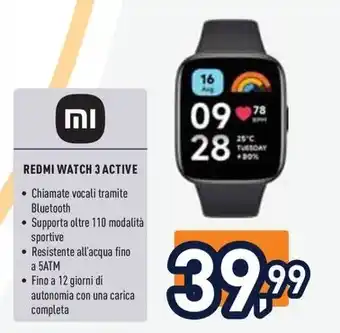 Unieuro REDMI WATCH 3 ACTIVE offerta