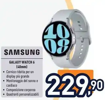 Unieuro SAMSUNG GALAXY WATCH 6 offerta