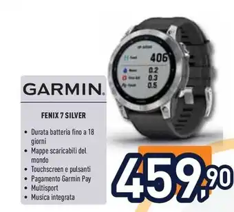 Unieuro GARMIN. FENIX 7 SILVER offerta