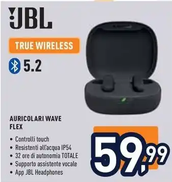 Unieuro JBL TRUE WIRELESS FLEX offerta