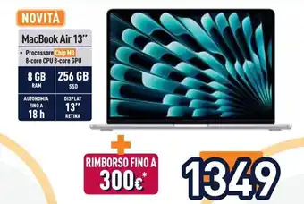 Unieuro MacBook Air 13" offerta