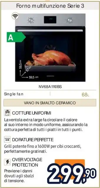 Unieuro Forno multifunzione Serie 3 offerta