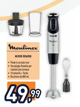 Unieuro Moulinex MIXER DD6558 offerta