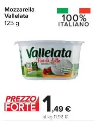 Carrefour Express Mozzarella Vallelata 125 g offerta