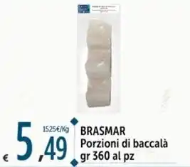 Carrefour Market BRASMAR Porzioni di baccalà gr 360 offerta