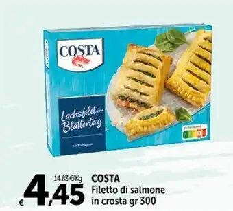 Carrefour Market COSTA Filetto di salmone in crosta gr 300 offerta