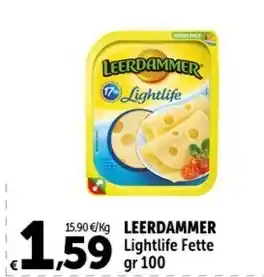 Carrefour Market LEERDAMMER Lightlife Fette gr 100 offerta