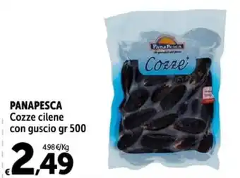 PANAPESCA Cozze cilene con guscio gr 500