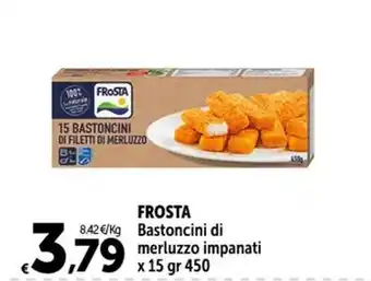 Carrefour Market FROSTA Bastoncini di merluzzo impanati x 15 gr 450 offerta